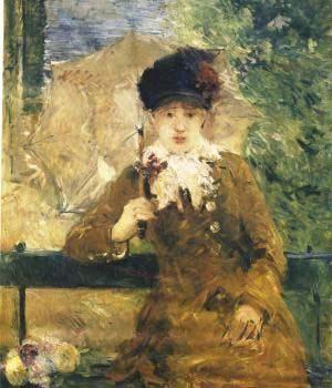 Berthe Morisot Dame a L ombrelle France oil painting art